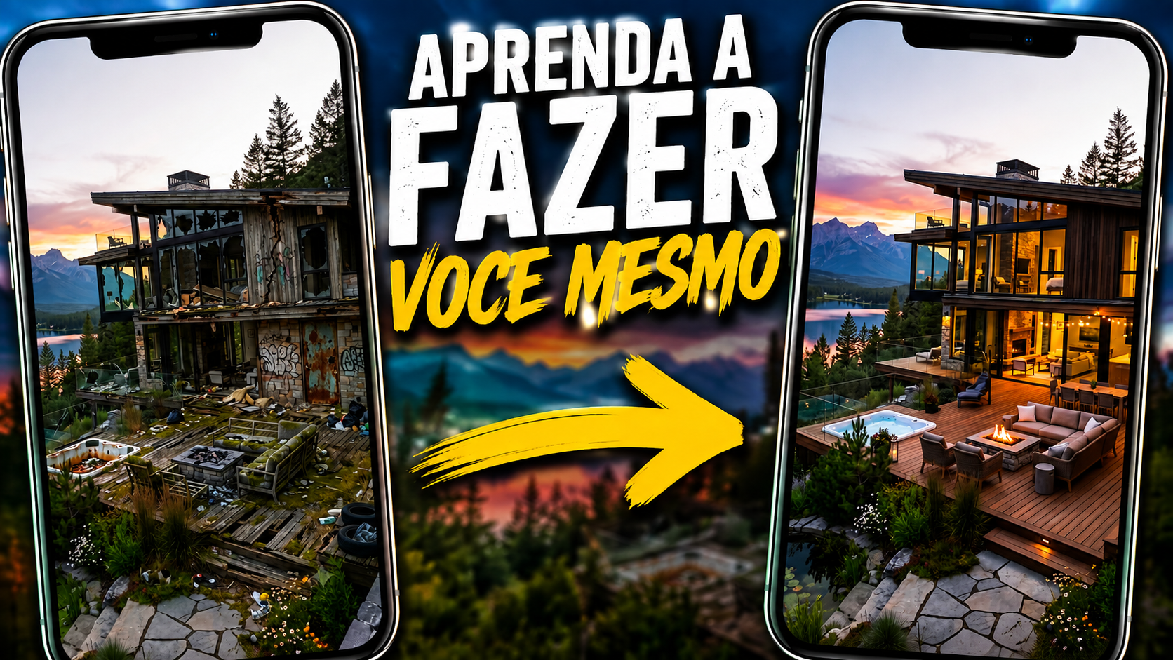 Tutorial de como criar video de reforma de casa em formato Timelapse