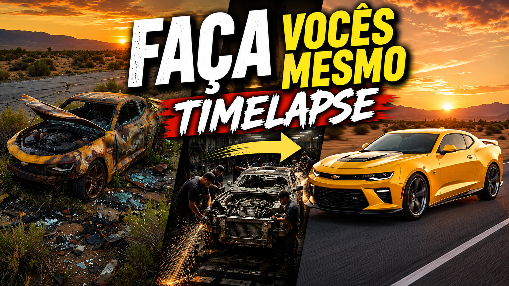 Timelapse reforma de carro