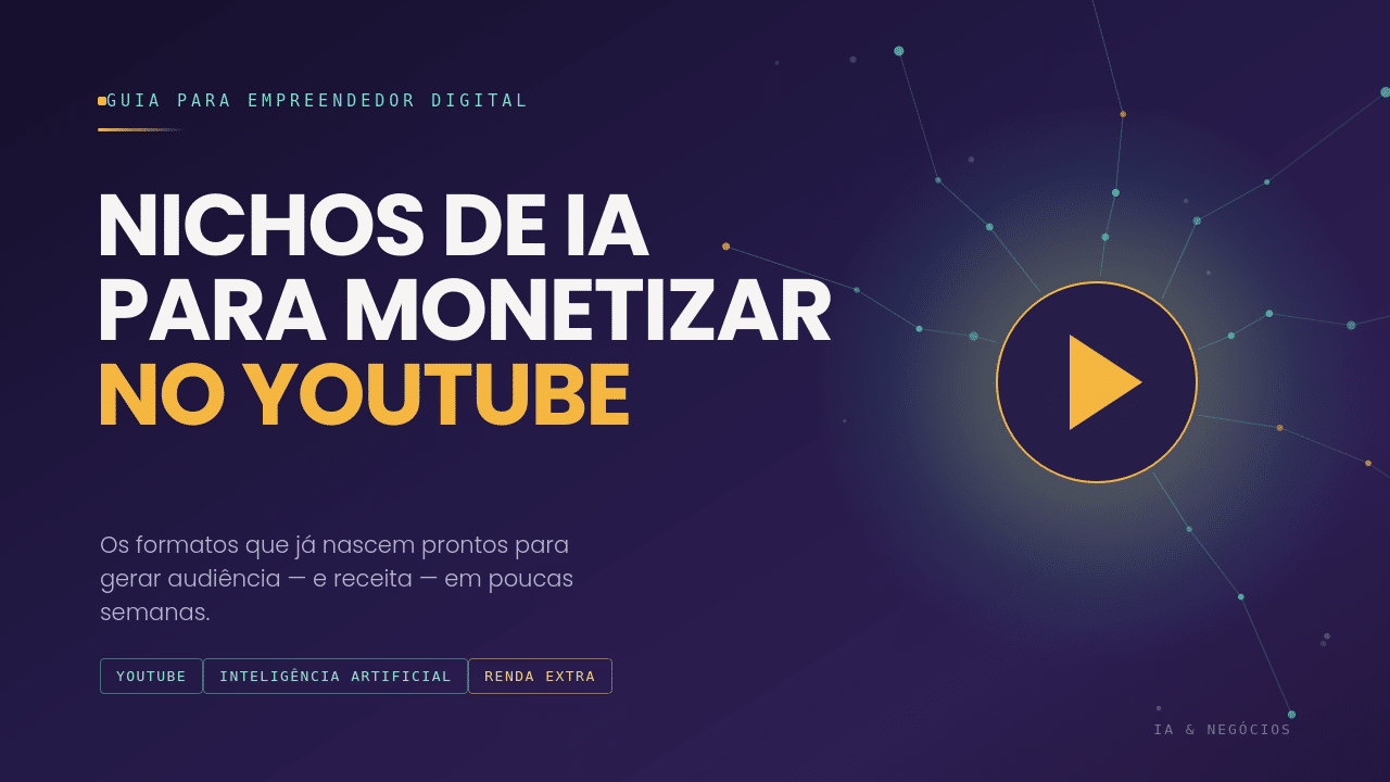 Nichos para Começar no Youtube com Conteudo de IA e Monetizar Rápido